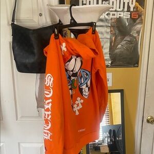 Orange Graphic Hoodie